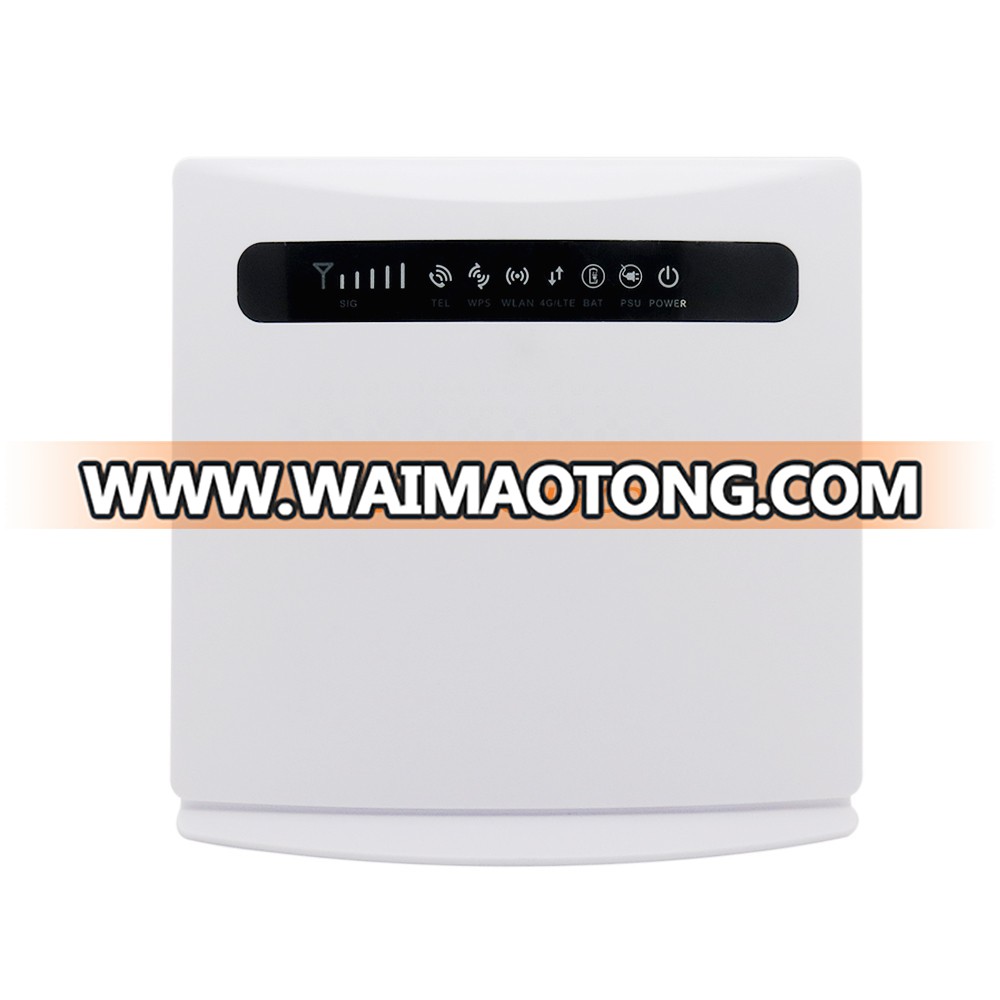 300Mbps sunhans 4G LTE wifi router indoor CPE with sim card slot support 4 lan